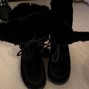 Steve Madden Black Winter & Rain Boots